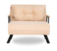 Fauteuil convertible Sando Single crème 67 x 78 x h78