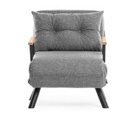 Fauteuil convertible Sando Single gris clair 67 x 78 x h78