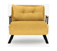 Fauteuil convertible Sando Single moutarde 67 x 78 x h78