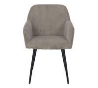 Fauteuil côtelé Banbury - Couleur Taupe