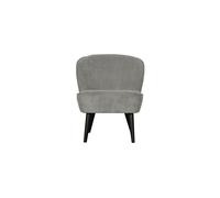 Fauteuil côtelé vert Sara