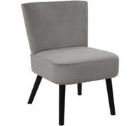 Home Deco Factory Fauteuil crapaud Giulia Lounge Edition 55×76×63 cm Hauteur assise 45 cm Gris