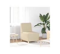 vidaXL Fauteuil crème 55 cm tissu4108475 Crème G
