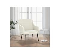 Fauteuil Crème 63x76x80 cm Velours