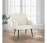 Fauteuil Crème 63x76x80 cm Velours