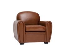 Fauteuil cuir marron club