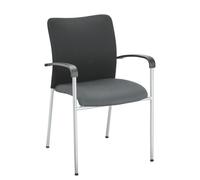 Fauteuil d'accueil empilable et léger - Gris