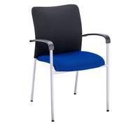 Fauteuil d'accueil empilable et léger - Rouge