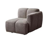 Vente-unique - Fauteuil d'angle Droit en Tissu texturé Taupe CARLIVI