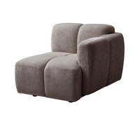 Vente-unique - Fauteuil d'angle Droit en Tissu texturé Taupe CARLIVI