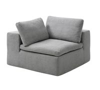 Fauteuil d'angle gauche en tissu gris CORTOLINE
