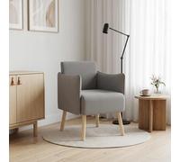 vidaXL Fauteuil d'appoint en velours grainé – Fauteuil de salon moderne individuel