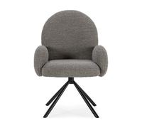 Fauteuil Dario pivotant gris clair