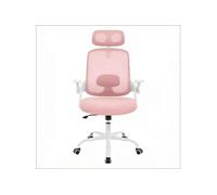 Fauteuil de bureau à dossier haut,OMOZUN fauteuil d'ordinateur,fauteuil de réunion,fauteuil de bureau,ergonomique,confortable et résistant,rose