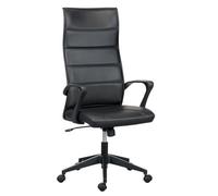 Fauteuil de bureau Bruneau Optyma simili cuir - avec accoudoirs - Mécanisme Basculant centré - Pied noir - Fauteuils de bureau simili cuir - Bruneau