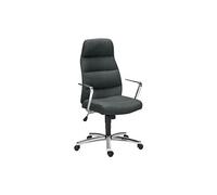Fauteuil de bureau Chairman tissu gris - Piétement alu -