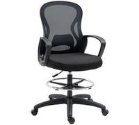 Vinsetto - Fauteuil de bureau ergonomique réglable avec repose-pieds et accoudoirs - Noir