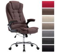 CLP Chaise de bureau Thor – Ergonomique, dossier basculant, réglable 49–59 cm – Marron