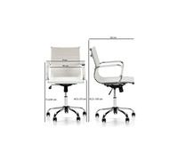 Fauteuil de bureau croma inclinable blanc