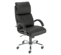 Fauteuil de bureau croûte de cuir NADIR | Nowy Styl