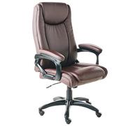 Fauteuil de Bureau en Similicuir Siège Inclinable Réglable en Hauteur Rembourrag