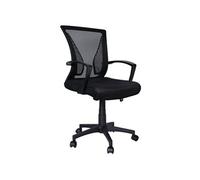 Vounot Fauteuil bureau ergonomique pivotant 360° dossier et hauteur réglables maille respirante Noir