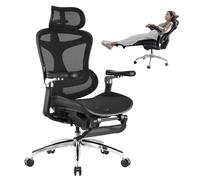 Fauteuil de Bureau Ergonomique SIHOO Doro C300 Pro Noir - Accoudoirs 6D, Soutien Lombaire Adaptatif, Dossier Maille Respirant, Inclinaison 4 Positions