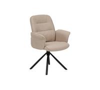 Fauteuil de Bureau Pivotant Sisco 98cm Beige