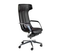 Fauteuil de bureau pivotant en similicuir noir 42175- ANGEL CERDÁ