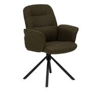 Fauteuil de bureau pivotant Sisco vert kaki - Atmosphera Créateur d'intérieur