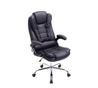 Fauteuil de bureau Thor - CLP - XXL - Similicuir - Noir - Accoudoirs et soutien lombaire