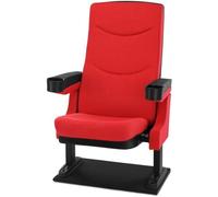 Fauteuil de cinéma rouge - Stagecaptain CS-600R Movieking - Tissu - Avec accoudoirs