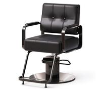 Fauteuil de Coiffeur pivotant à 360° avec Repose-Pieds Hauteur réglable 10 cm