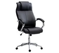 Fauteuil de direction ANYE simili cuir - avec accoudoirs - Mécanisme Basculant centré - Pieds chromé