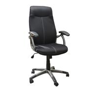 Fauteuil de direction JACK Tissu maille mesh Noir Hauteur réglable - Accoudoirs Dossier Roulettes