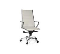 Fauteuil de direction PARIBA III simili-cuir blanc