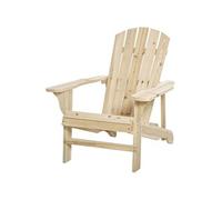 Fauteuil de jardin Adirondack dim. 78L x 89P x 88H cm bois massif sapin naturel