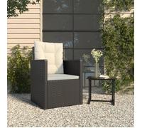 Fauteuil de jardin - ALOMEJOR - ALO7334380414052 - Résine tressée - Noir - 1 personne