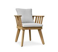 Fauteuil de jardin avec coussins - marron