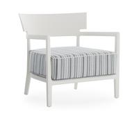 Fauteuil D'extérieur CARA MAT Blanc/ Vert