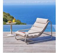 Fauteuil de jardin CELESTAM Argile Acier traité époxy, Traitement anti-rouille renforcé, Texaline Hespéride