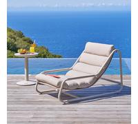 Fauteuil de jardin CELESTAM Argile Acier traité époxy, Traitement anti-rouille renforcé, Texaline Hespéride