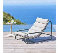 Fauteuil de jardin CELESTAM Vert laurier Acier traité époxy, Traitement anti-rouille renforcé, Texaline Hespéride