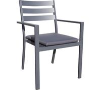 Fauteuil de jardin empilable en aluminium