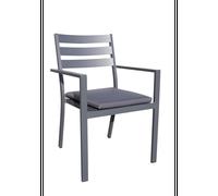 Fauteuil de jardin empilable en aluminium