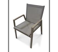 Fauteuil de jardin empilable en aluminium - Quartz - FLORIDE