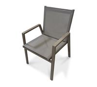 Fauteuil de jardin empilable en aluminium - Quartz - FLORIDE