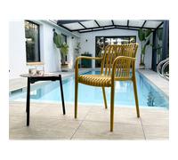 Fauteuil de Jardin Tiago 81cm Moutarde