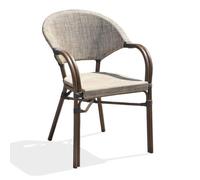 Fauteuil de Jardin Empilable ""Ushuaia"" 85cm Marron