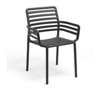 NARDI - Fauteuil empilable Noir